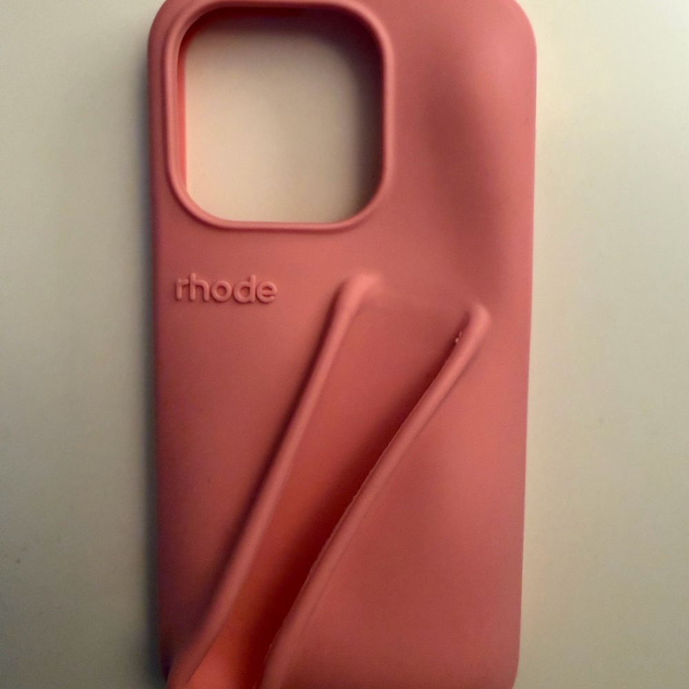 Rhode Pink Phone Case - Ribbon Color. For iPhone 13,14,15 Pro.